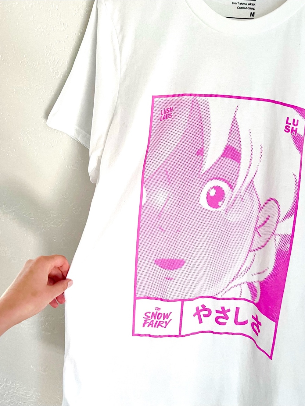 New Lush Labs Tokyo Snow Fairy Anime Shirt